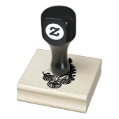 Sierpaard abstract rubberstempel (Stempel)