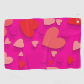 Sierpapier hart 2 golfhanddoek (Horizontaal)