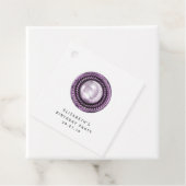 Sierparel en kant bedankjes labels (In situ)