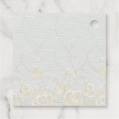 Sierparel en kant bedankjes labels (Achterkant)