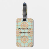 sierpatroon bagagelabel (Achterkant verticaal)