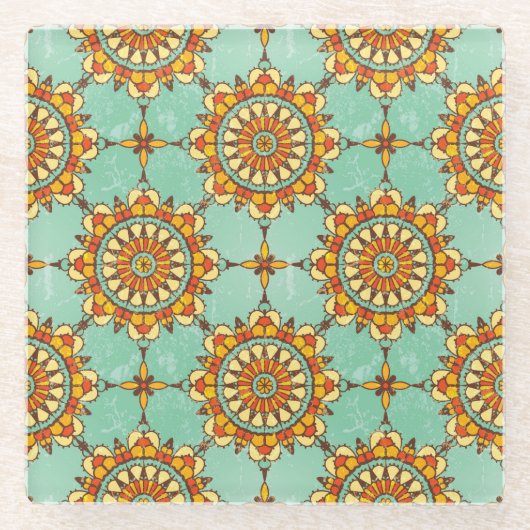 sierpatroon glazen onderzetter (Voorkant)