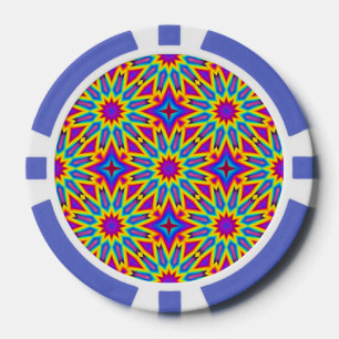 Sierpatroon, meerkleurig, poker chips