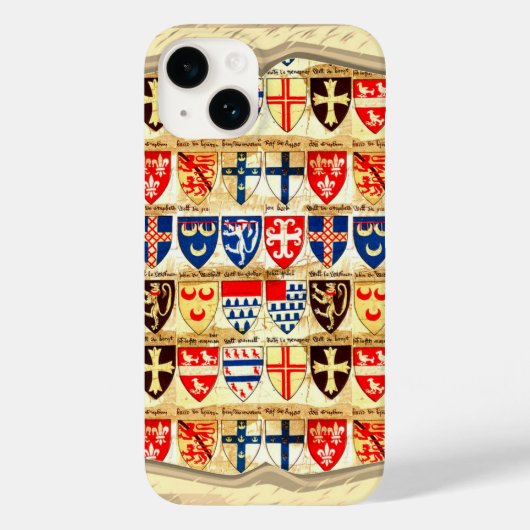 Sierpatroon met heraldiek Case-Mate iPhone case (Achterkant)