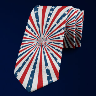 Sierpatroon van de Amerikaanse vlag met sterren en Stropdas