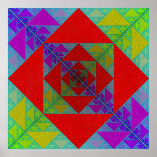 Sierpinski Square Poster (Voorkant)