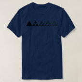 Sierpinski Triangle Mathematics Fractal Wiskunde G T-shirt (Design voorkant)