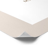 SIERRA Affiche de bienvenue Fête des mariées de Bo (Coin)