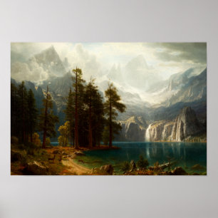 Sierra affiche de Bierstadt de Nevadas
