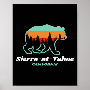 Sierra-at-tahoe Skiën Snowboarden California Bea Poster