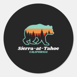 Sierra-at-tahoe Skiën Snowboarden California Bea Ronde Sticker