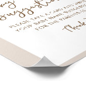 SIERRA Boho Baby Naam Ideeën Spel Sign Poster (Hoek)