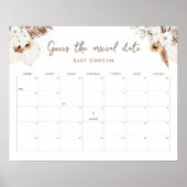 SIERRA Boho Guess De Aankomstdatum Baby Game 16x20 Poster (Voorkant)