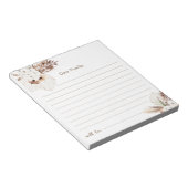 SIERRA Boho Time Capsule Baby shower Notitieblok (Schuin)