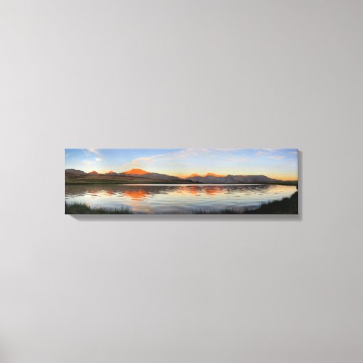 Sierra Crest Sunset - John Muir Trail Canvas Afdruk (Voorkant)
