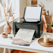 Sierra Dusk | Mountain Wedding Memorial Teken Poster