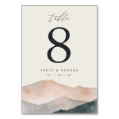 Sierra Dusk | Woestijnberg bruiloft 3.5x5" Kaart (Voorkant)