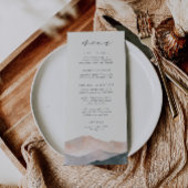 Sierra Dusk | Woestijnberg zonsondergang bruiloft Menu