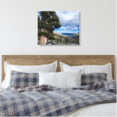 Sierra Juniper en Groene Bomen 2 Canvas Afdruk (Insitu (Slaapkamer))