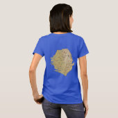 Sierra Leone Drapeau et carte dk T-Shirt (Dos entier)
