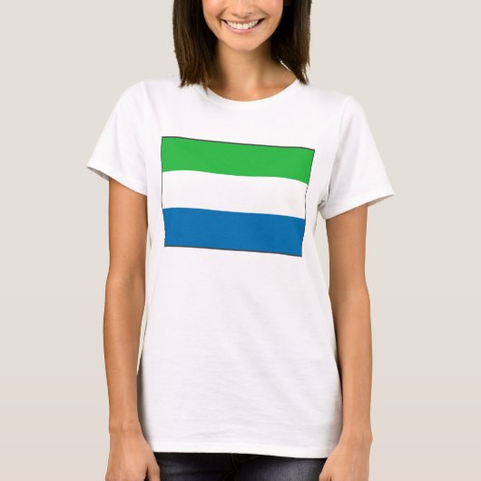 Sierra Leone Drapeau x Carte T-shirt (Devant)