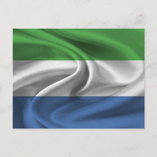 Sierra Leone Flag Briefkaart (Voorkant)