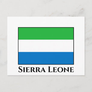 Sierra Leone Flag Briefkaart