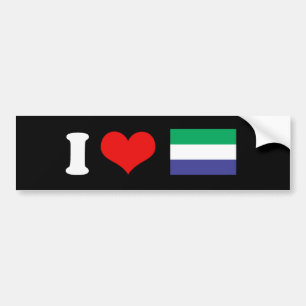 Sierra Leone Flag Bumpersticker