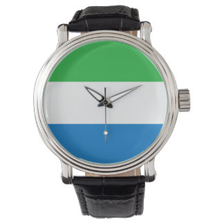Sierra Leone Flag Horloge