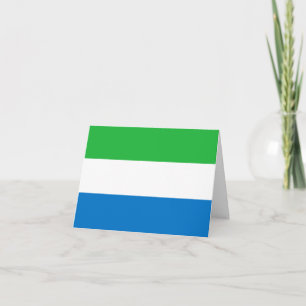 Sierra Leone Flag Kaart