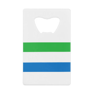 Sierra Leone Flag Kredietkaart Flessenopener