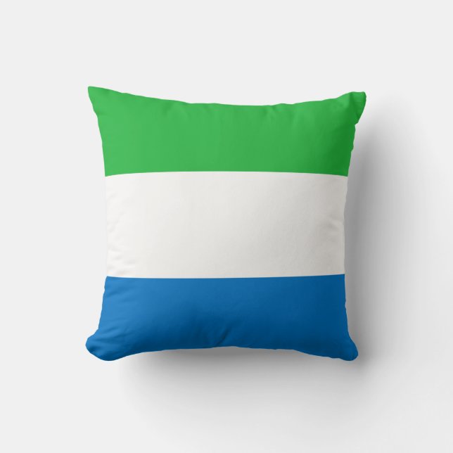 Sierra Leone Flag Kussen (Voorkant)
