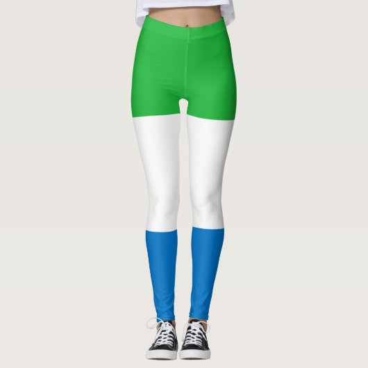 Sierra Leone Flag Leggings (Voorkant)