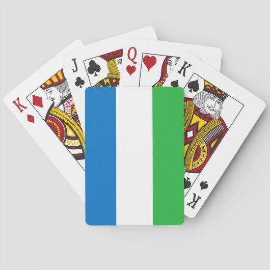 Sierra Leone Flag Pokerkaarten (Achterkant)