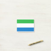 Sierra Leone Flag Post-it® Notes (Op bureau)