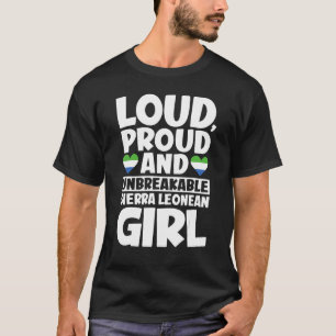 Sierra Leone Flag Proud Sierra Leoneans Mannen & W T-shirt
