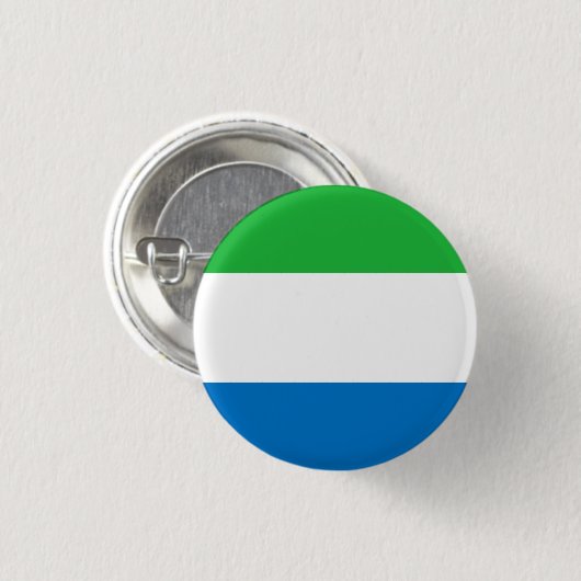 Sierra Leone Flag Ronde Button 3,2 Cm (Voorkant /achterkant)