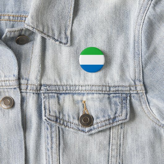 Sierra Leone Flag Ronde Button 3,2 Cm (In situ)