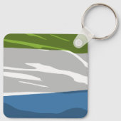 Sierra Leone Flag Sleutelhanger (Achterkant)