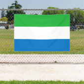 Sierra Leone Flag Spandoek (Insitu)