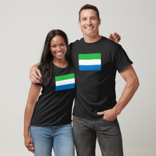 Sierra Leone flag T-Shirt, Patriotic T-shirt