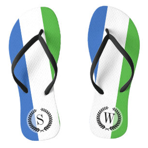 Sierra Leone Flag Teenslippers