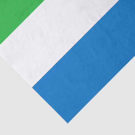 Sierra Leone Flag Tissuepapier (Detail)