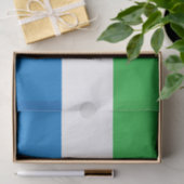 Sierra Leone Flag Tissuepapier (Geschenk)