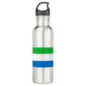 Sierra Leone Flag Waterfles (Voorkant)