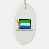 SIERRA LEONE FREETOWN MISSILDS CTR KERAMISCH ORNAMENT (Rechts)