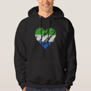 Sierra Leone Heart Sierra Leone Flag Pride 1 Hoodie