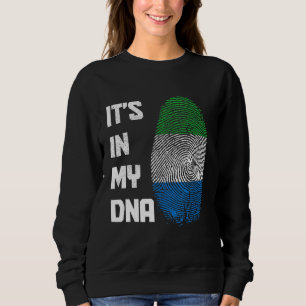 Sierra Leone Het Zit In Mijn DNA Vlag Trots Afrika Trui