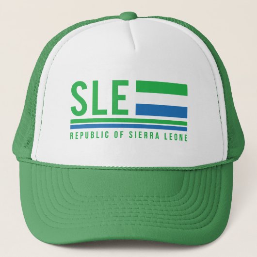 Sierra Leone ISO-code Trucker Pet (Voorkant)