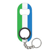 Sierra Leone Nationale Pride Patriottisch Mini Flessenopener (Achterkant)